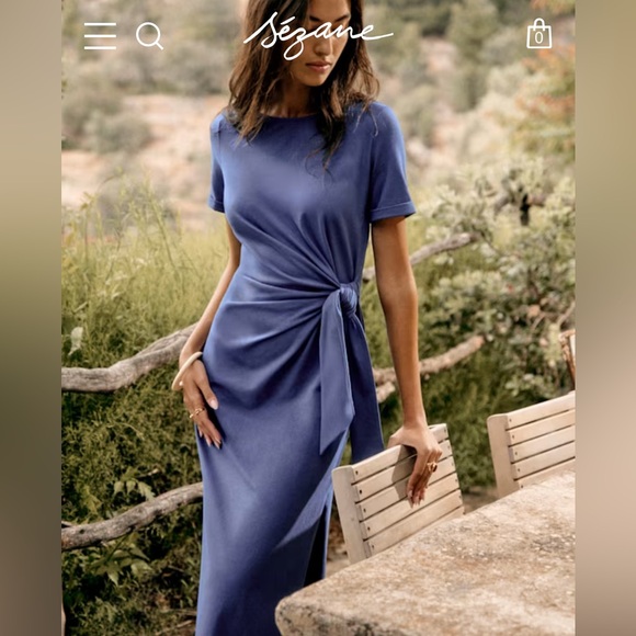 Sezane Dresses & Skirts - Sézane Pippa Dress in Washed Blue